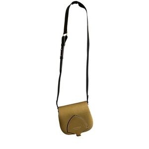 Burberry Metallic Gold Leather Shoulder Crossbody Bag